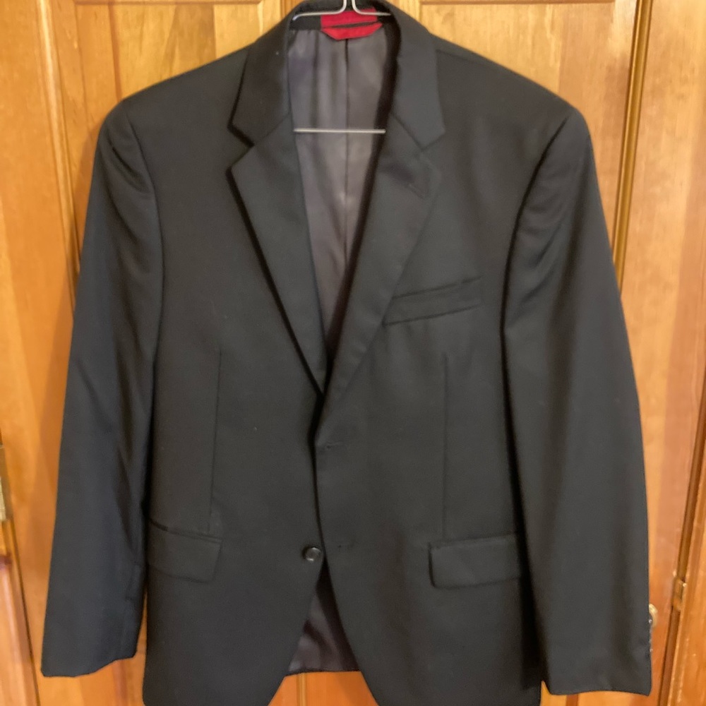 Black Alfani Suit, 38S with 32x30 pant